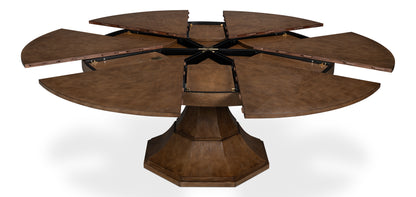 Giselle Jupe Dining Table, Large, Light Mink