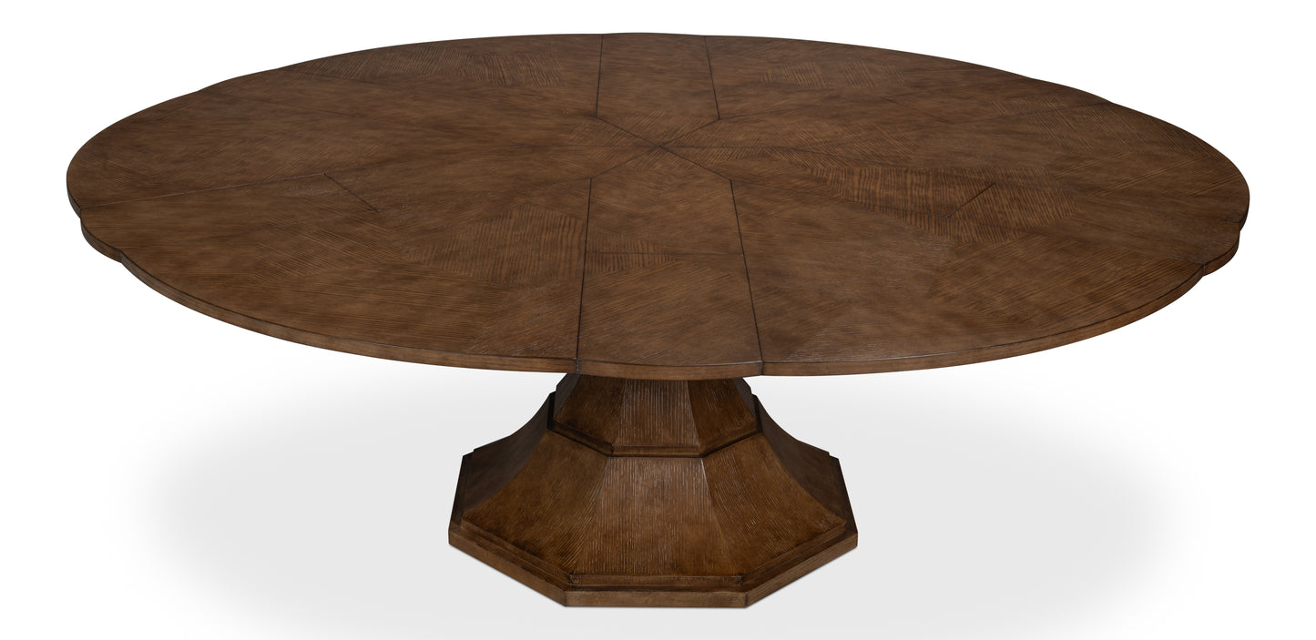 Giselle Jupe Dining Table, Large, Light Mink