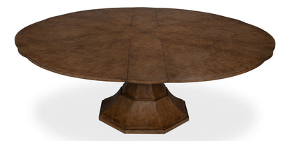Giselle Jupe Dining Table, Large, Light Mink