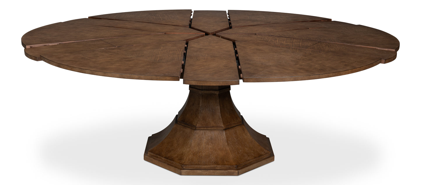 Giselle Jupe Dining Table, Large, Light Mink