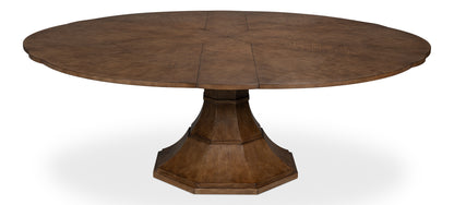 Giselle Jupe Dining Table, Large, Light Mink