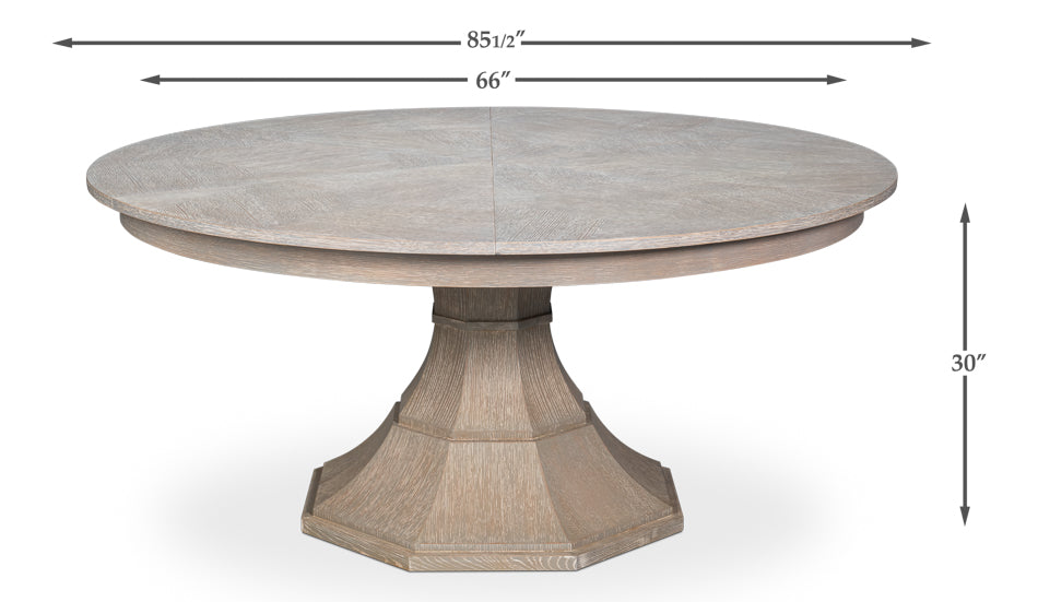 Giselle Jupe Table, Large, Moonskin