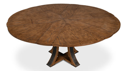 Tower Jupe Dining Table, Medium, Light Mink