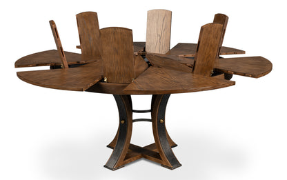 Tower Jupe Dining Table, Medium, Light Mink