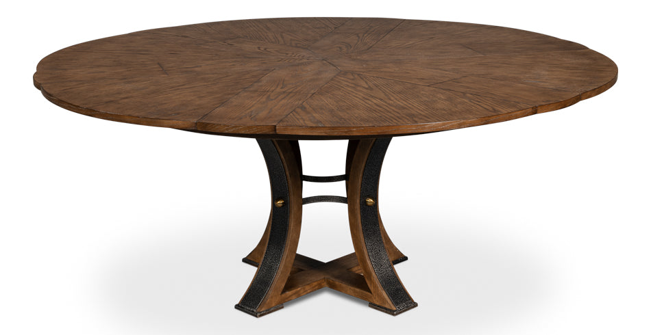 Tower Jupe Dining Table, Medium, Light Mink