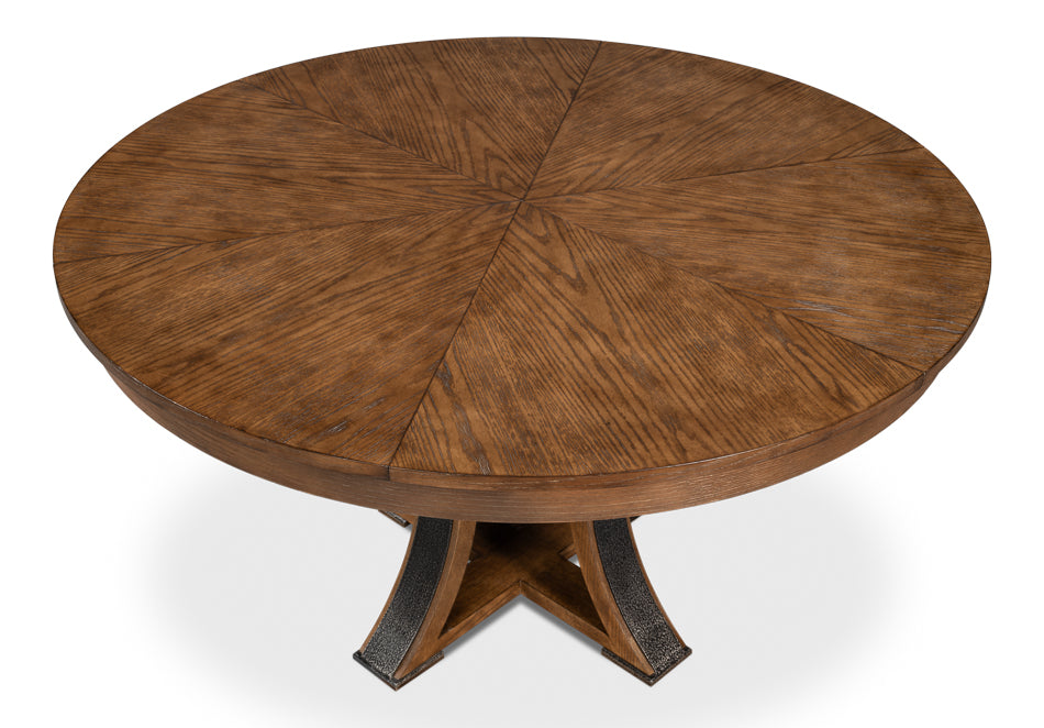 Tower Jupe Dining Table, Medium, Light Mink