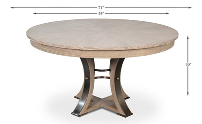 Tower Jupe Dining Table, Medium, Moonskin