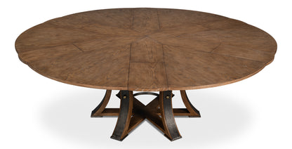 Tower Jupe Dining Table, Large, Light Mink