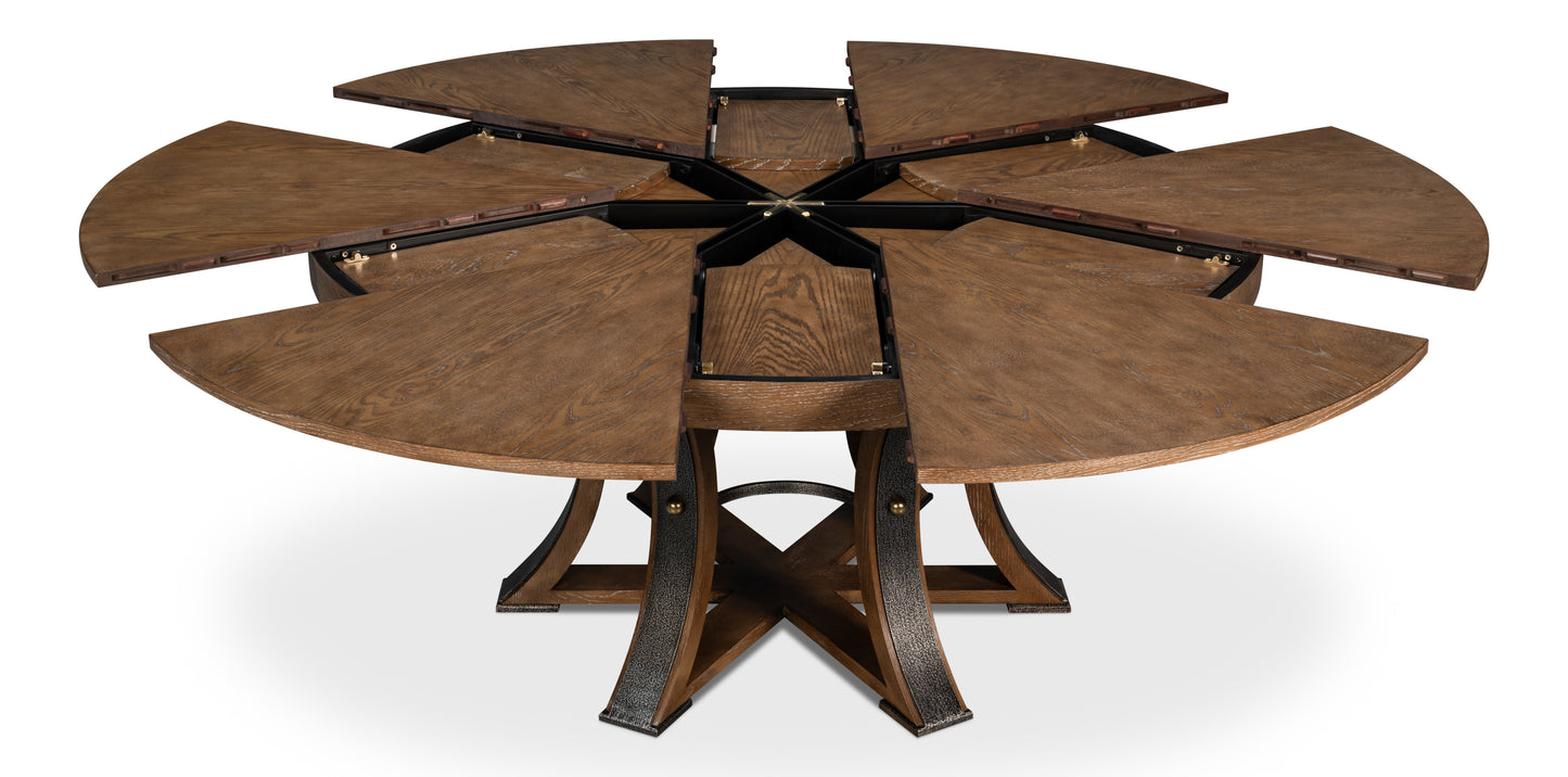 Tower Jupe Dining Table, Large, Light Mink