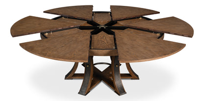 Tower Jupe Dining Table, Large, Light Mink