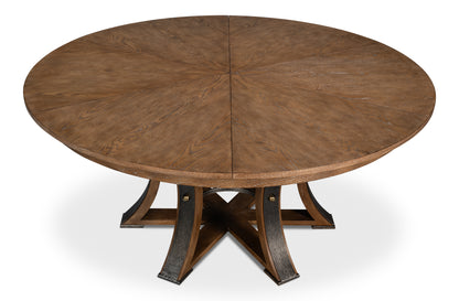 Tower Jupe Dining Table, Large, Light Mink