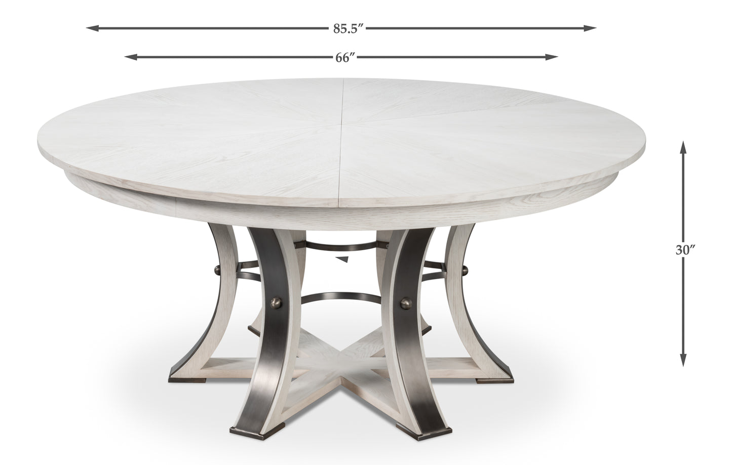Tower Jupe Dining Table, Large, Working White