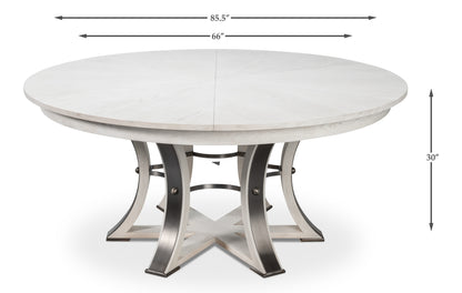 Tower Jupe Dining Table, Large, Working White