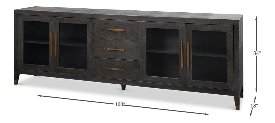 Desmond Sideboard, Shagreen, Antique Grey