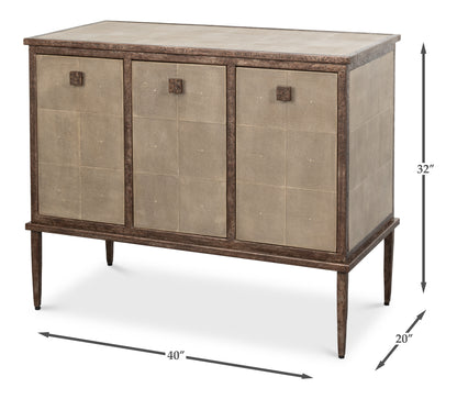 Roland Sideboard Shagreen, Charcoal Grey