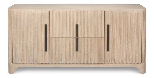 Topsail Credenza, Bleached Oak Finish