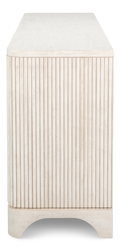 Topsail Credenza, Working White Finish