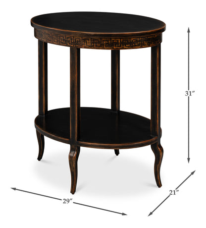 Golden Rim Side Table
