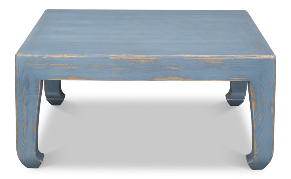 Classic Chinese Cocktail Table, Blue