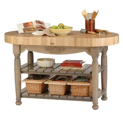John Boos & Co. Northern Hard Rock Maple Harvest Kitchen Island Table
