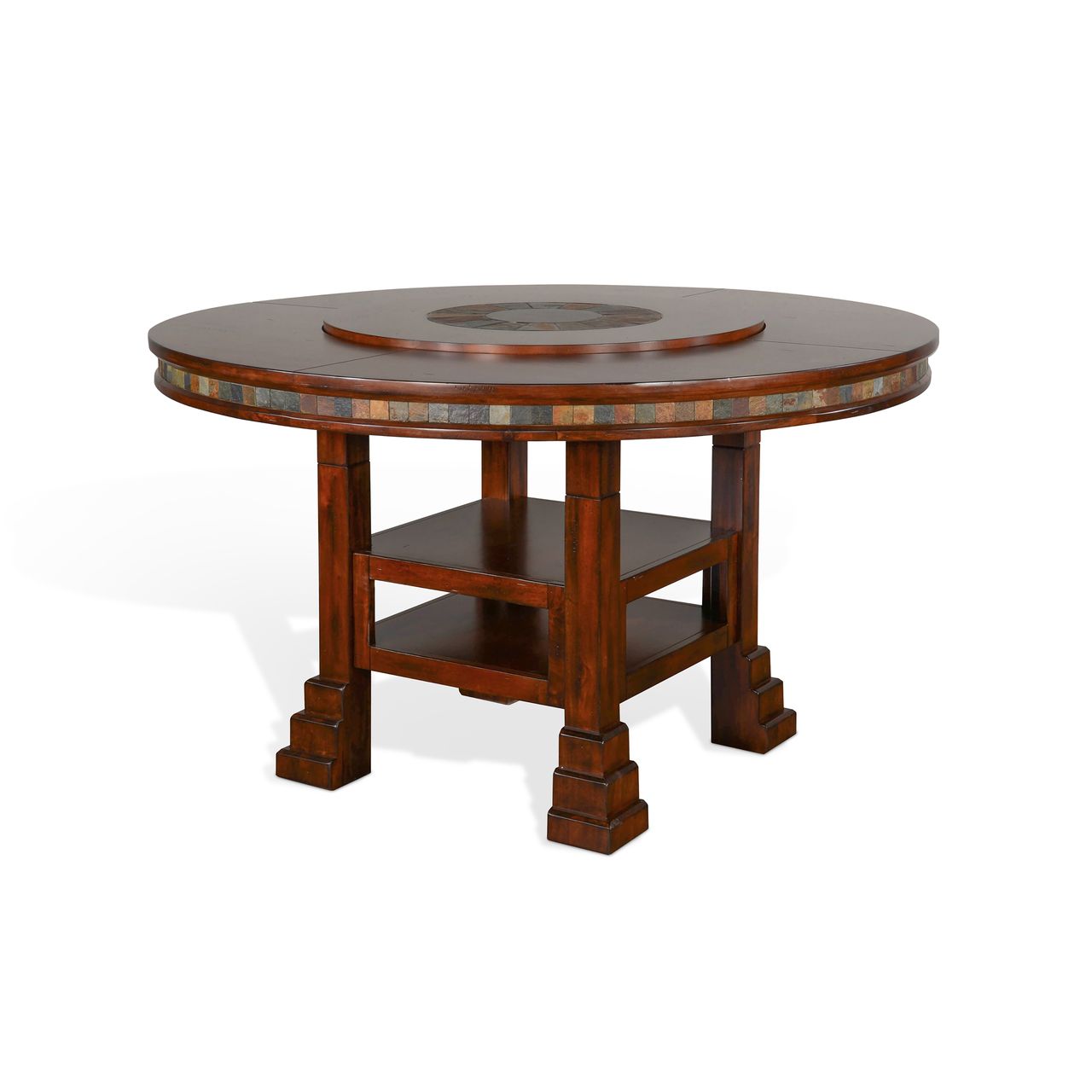 Sunny Designs 60"R Table with Lazy Susan - Santa Fe