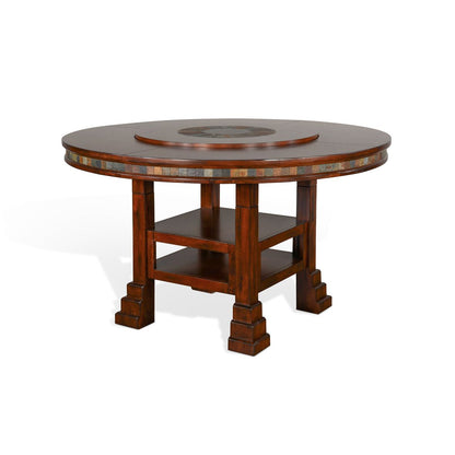 Sunny Designs 60"R Table with Lazy Susan - Santa Fe