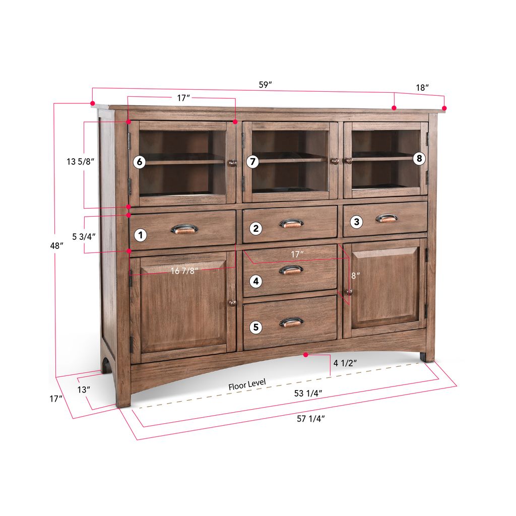 Sunny Designs Yellowstone Server - Doe Valley