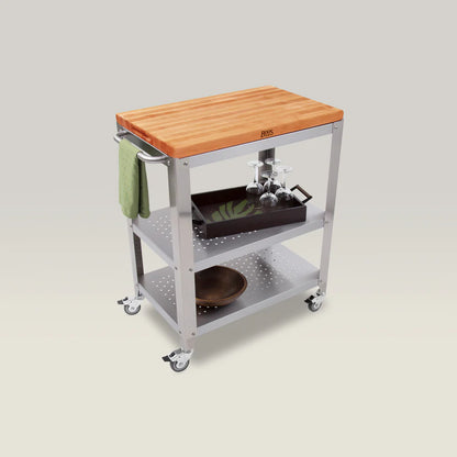 John Boos & Co. American Cherry Cucina Culinarte Kitchen Cart
