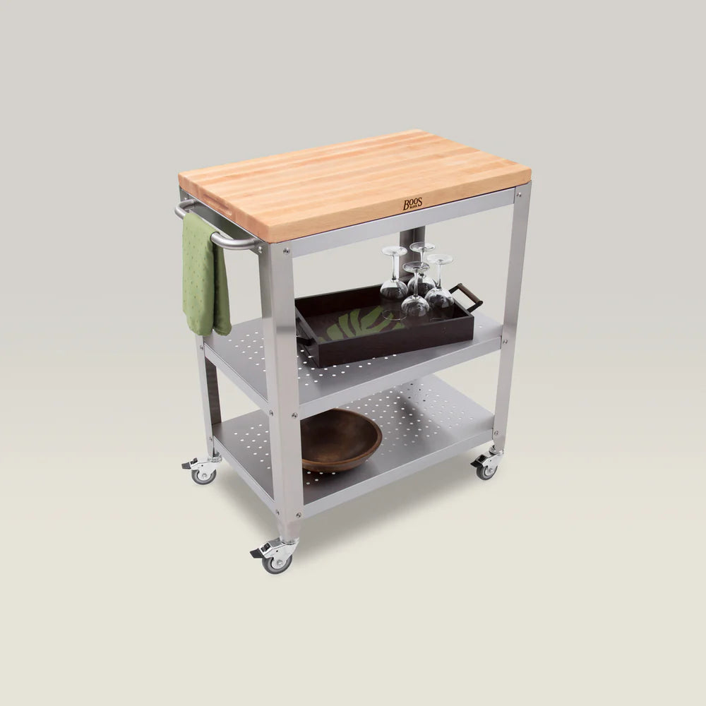 John Boos & Co. Northern Hard Rock Maple Cucina Culinarte Kitchen Cart