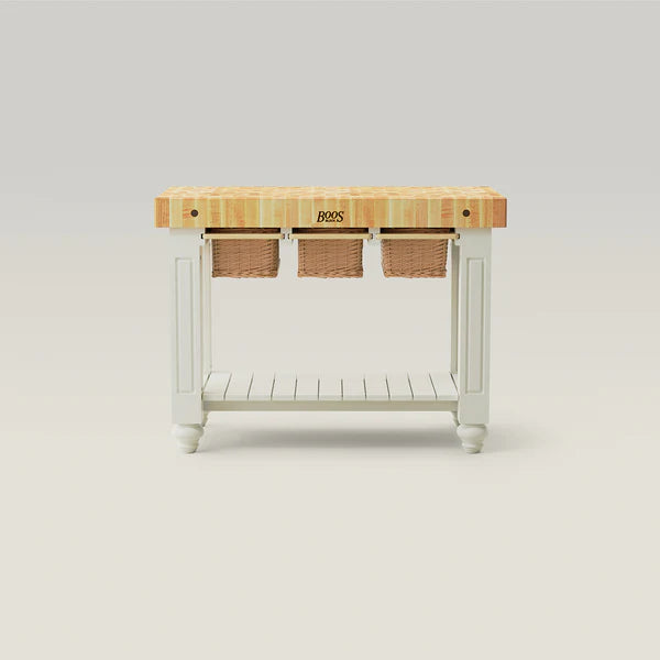 John Boos & Co. Northern Hard Rock Maple End Grain Gathering Block, Kitchen Island