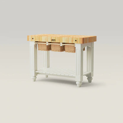 John Boos & Co. Northern Hard Rock Maple End Grain Gathering Block, Kitchen Island