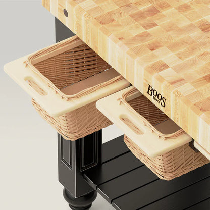 John Boos & Co. Northern Hard Rock Maple End Grain Gathering Block, Kitchen Island