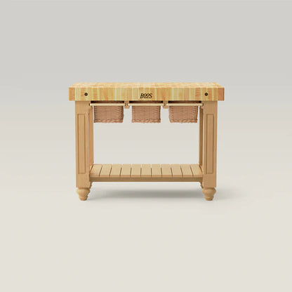 John Boos & Co. Northern Hard Rock Maple End Grain Gathering Block, Kitchen Island