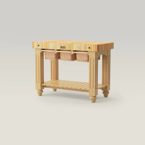 John Boos & Co. Northern Hard Rock Maple End Grain Gathering Block, Kitchen Island