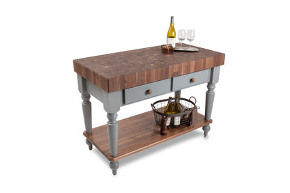 John Boos & Co. Walnut Rustica Kitchen Island