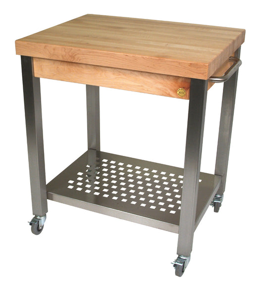 John Boos & Co. Northern Hard Rock Maple Edge Grain Cucina Technia Kitchen Cart