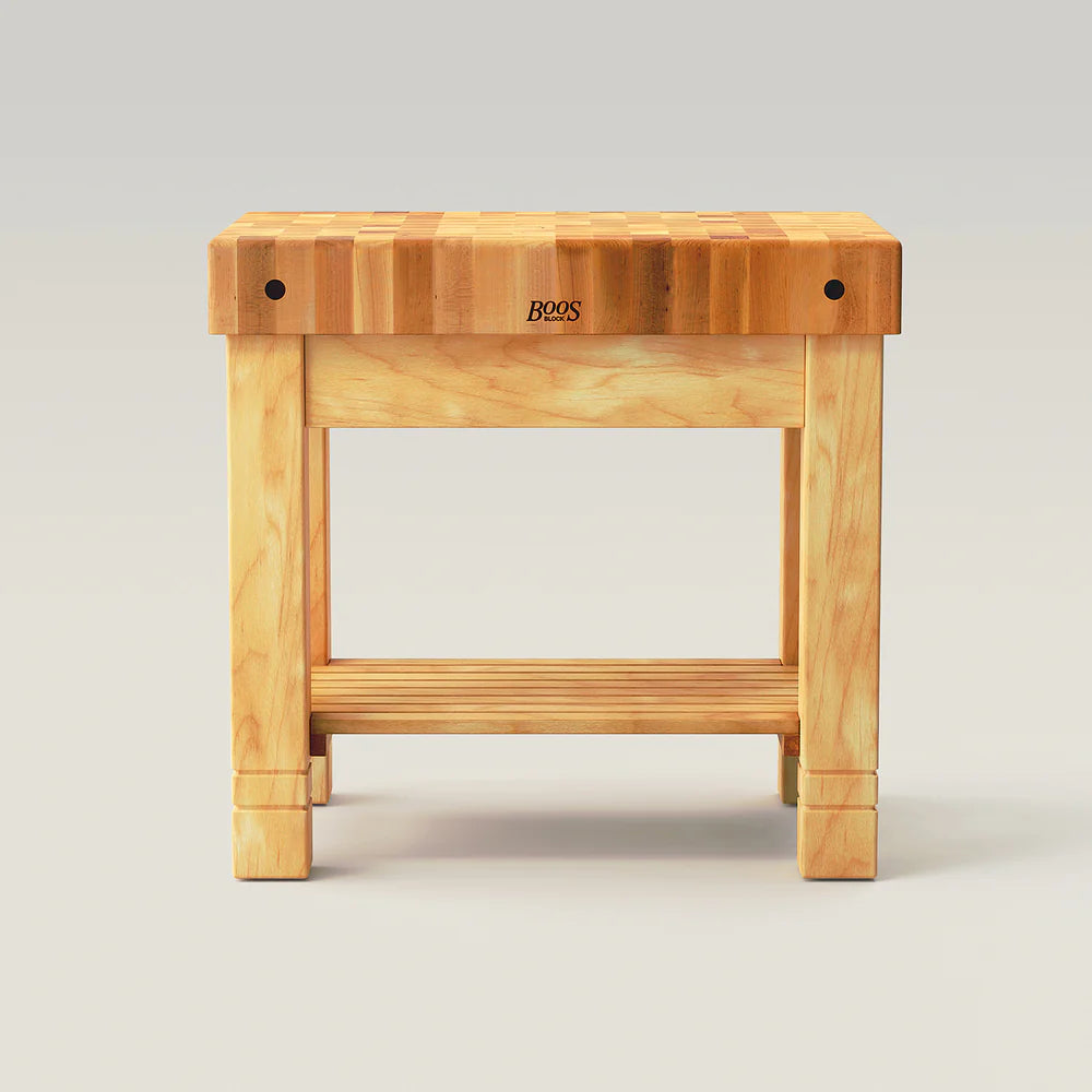 John Boos & Co. Homestead Block Kitchen Island with Northern Hard Rock Maple End Grain Top