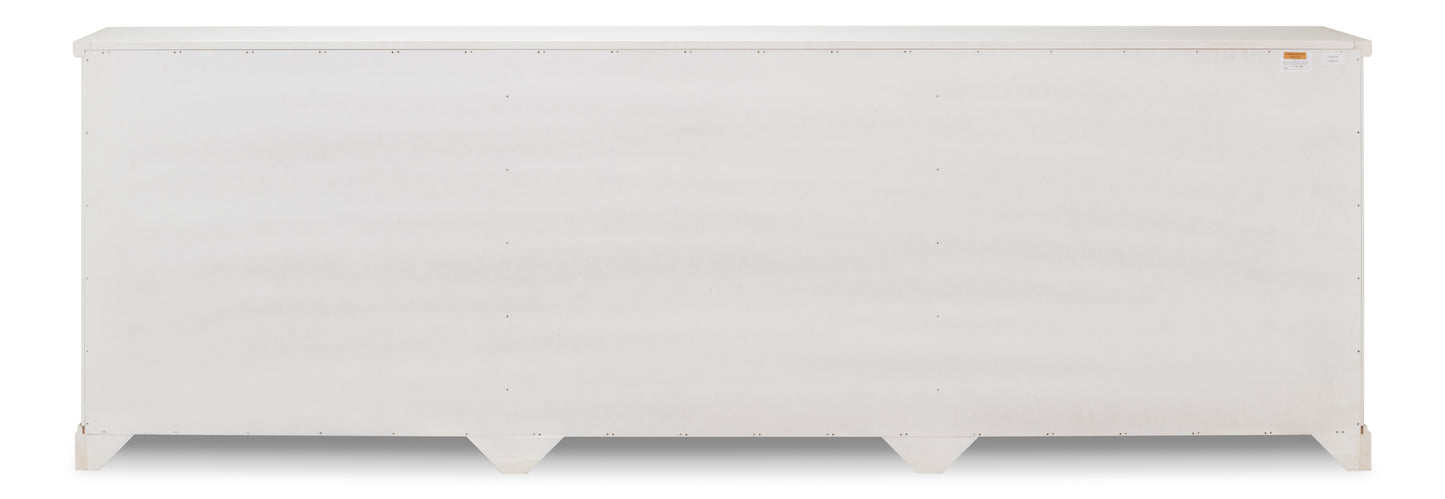 Luciana 6 Cane Door Buffet, Cortina White