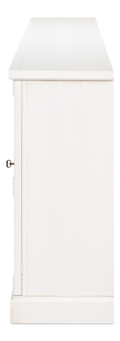 Luciana 6 Cane Door Buffet, Cortina White