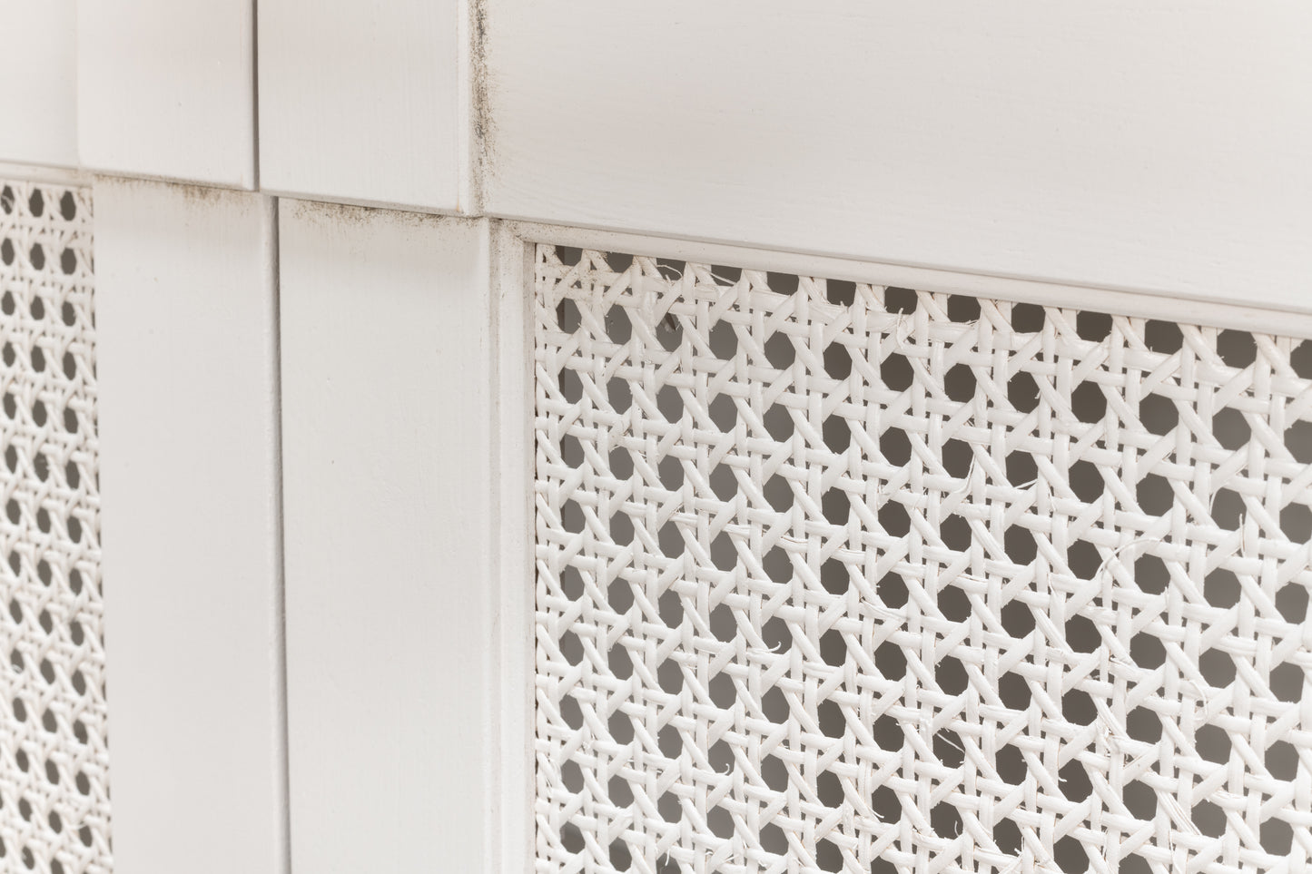 Luciana 6 Cane Door Buffet, Cortina White