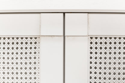 Luciana 6 Cane Door Buffet, Cortina White