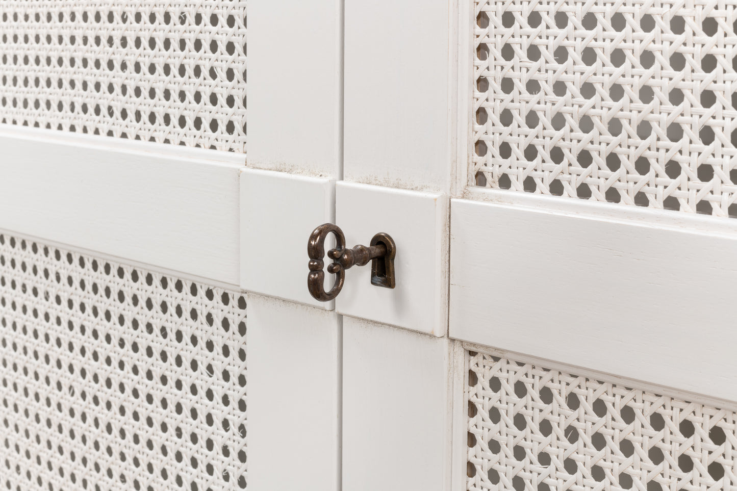 Luciana 6 Cane Door Buffet, Cortina White