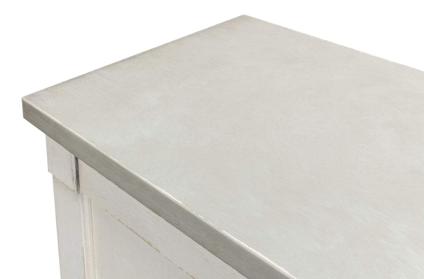 Luciana Wood Doors Buffet, Stucco White Grey