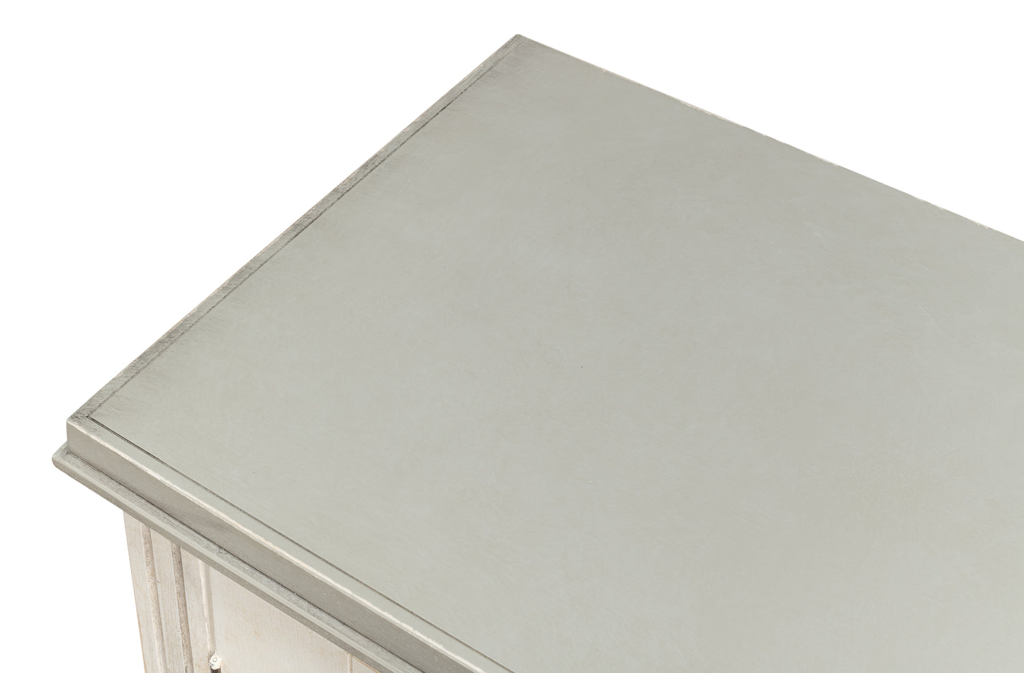 Louis Xvi Buffet, White/White, Gray Quartz