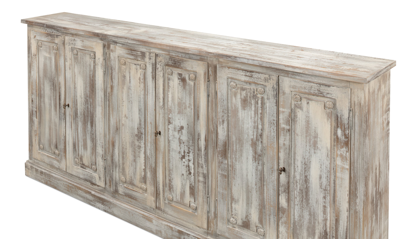 Bellagio Sideboard, 96", Grey Oak