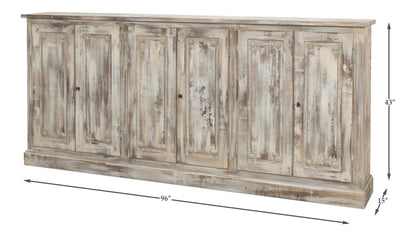 Bellagio Sideboard, 96", Grey Oak