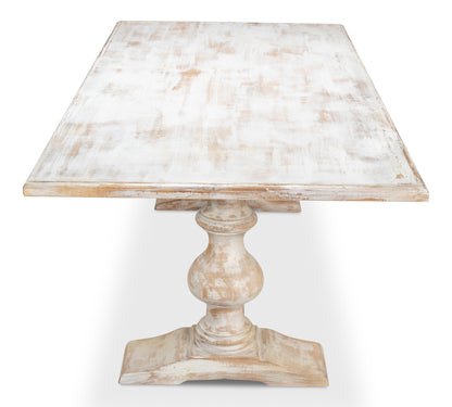 Lionisio Trestle Table, Disrupted White