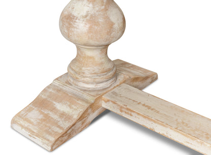 Lionisio Trestle Table, Disrupted White