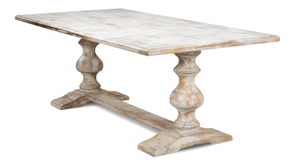 Lionisio Trestle Table, Disrupted White