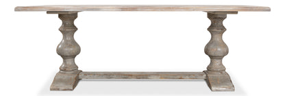 Lionisio Trestle Table, Grey Oak